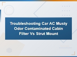 Troubleshooting Car Ac Musty Odor: Cabin Filter Contamination vs Strut Mount Issues